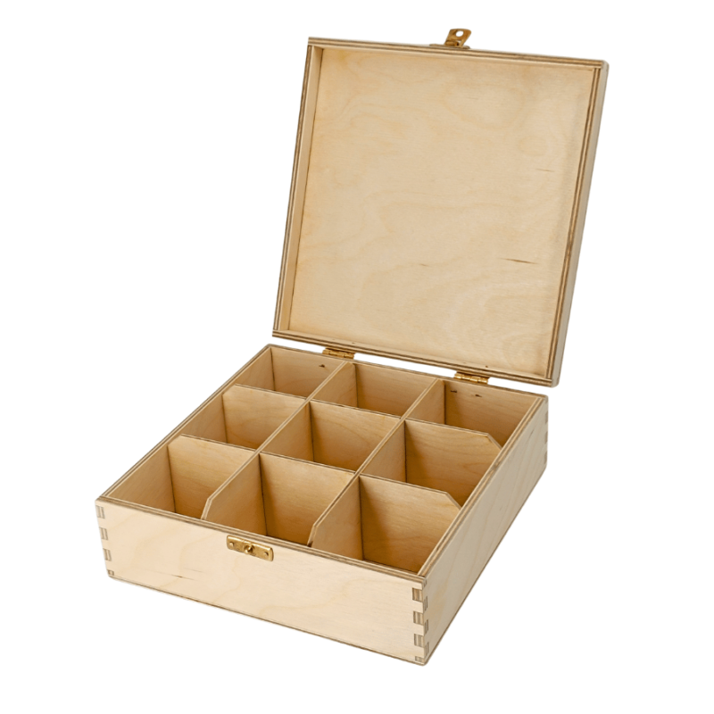 Medinė dėžė arbatai