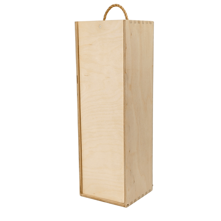 Medinė dėžė šampano buteliui