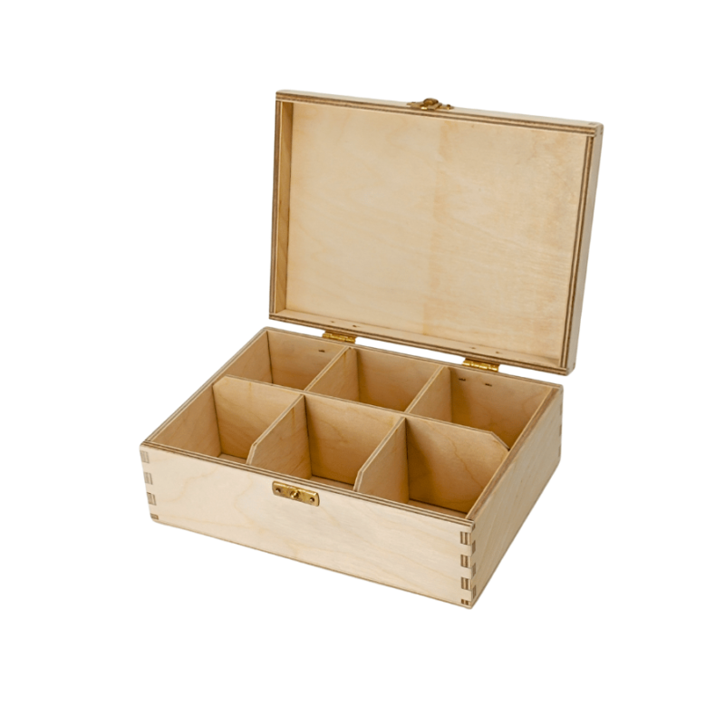 Medinė dėžė arbatai