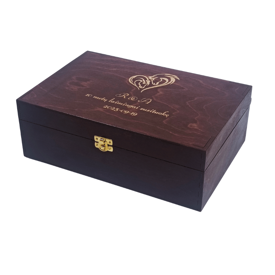 Standartinės medinės dėžės 3 Medine deze dovanai