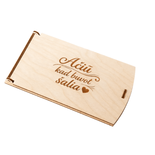 Medinis vokelis su palinkėjimu pinigams