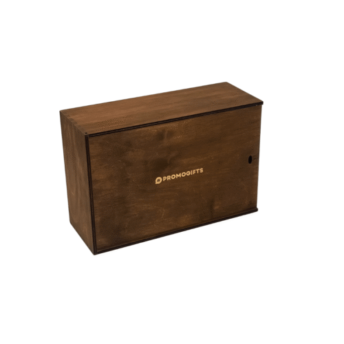 Didelė medinė dėžė su slankiojančiu dangčiu – 30×20×10 cm