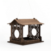 Medinė paukščių lesykla – azijietiško stiliaus, pakabinama, DIY rinkinys