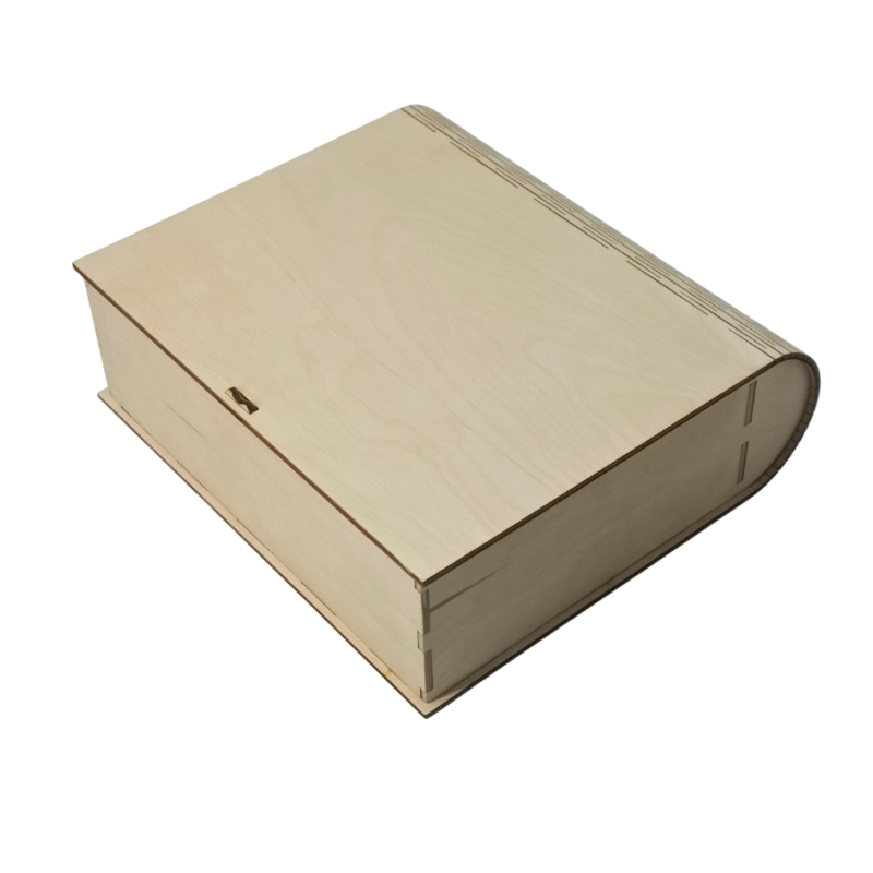 Medinė dėžutė knygos formos 18×20×6,5 cm