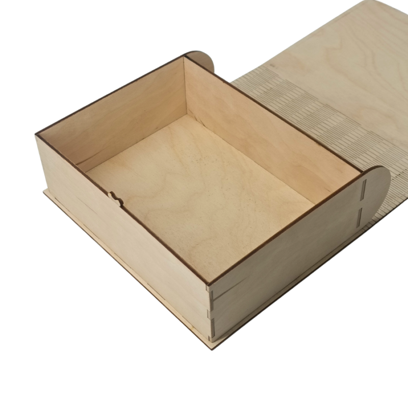 Medinė dėžutė knygos formos 18×20×6,5 cm