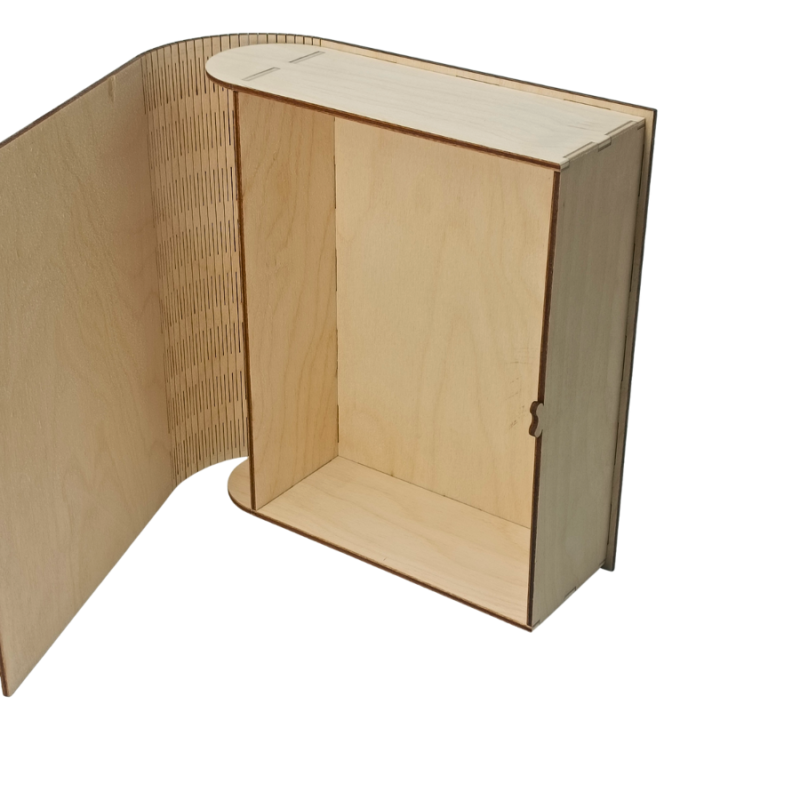 Medinė dėžutė knygos formos 18×20×6,5 cm