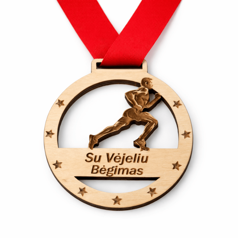 Begimo su vejeliu medalis