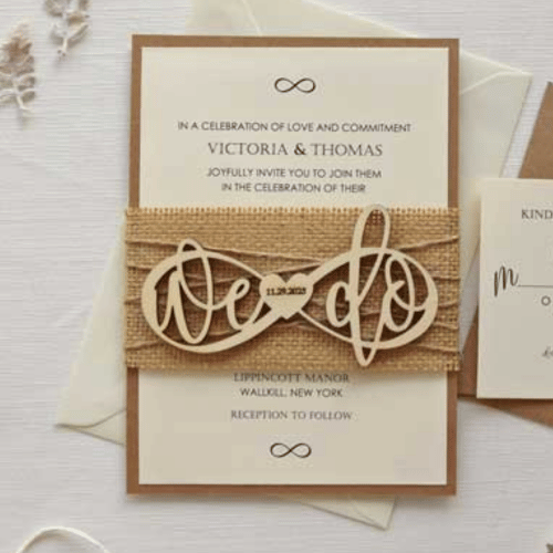 Vestuviu pakvietimo akcentas