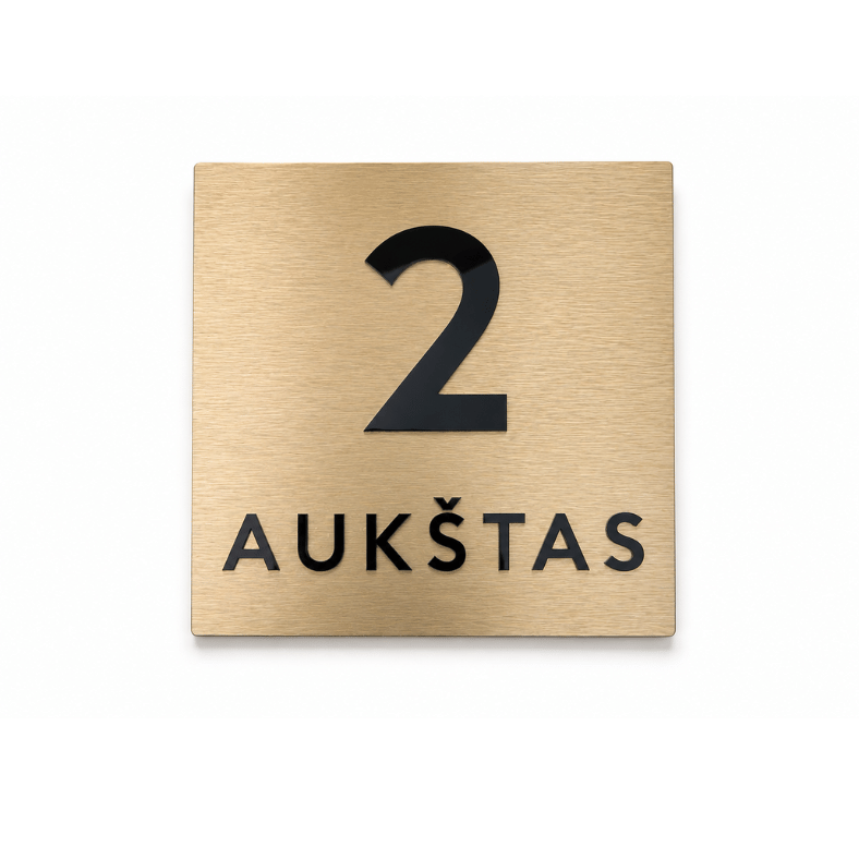 Aukštų numeriai, kabinama aukštų numeracija